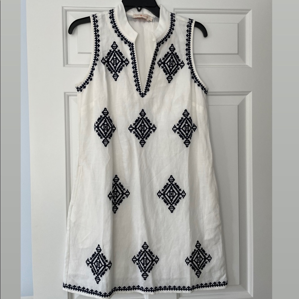 Tory Burch embroidered linen Dress